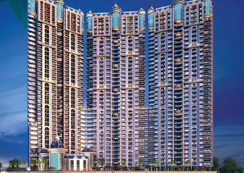 Scenic hill view of Kharghar reserve from residential sundeck